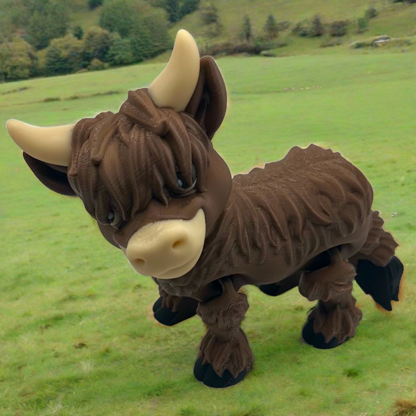 Articulating Highland Cow