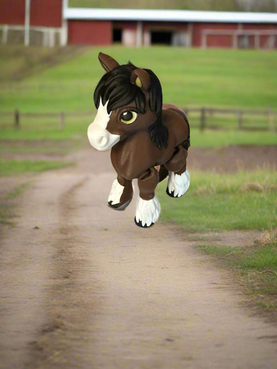 Articulating Clydesdale Horse